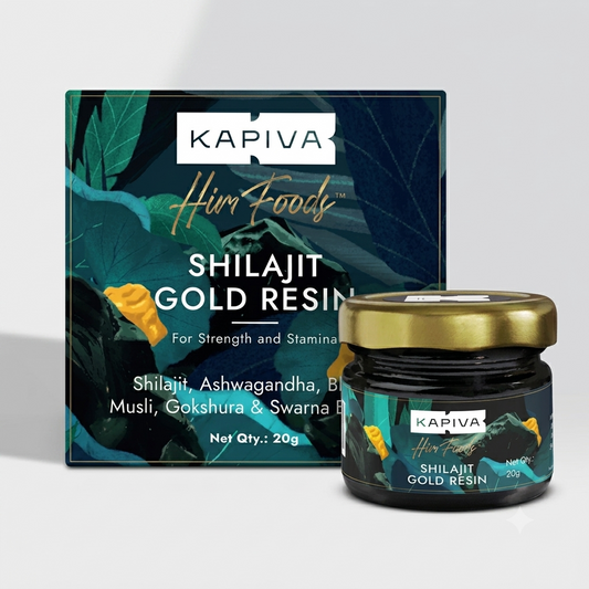 Kapiva Himalayan Shilajit Gold Resin with 24k Gold & Ashwagandha